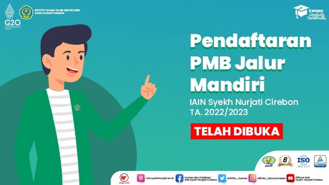 Pengumuman SPMB Mandiri IAIN Syekh Nurjati Cirebon tahun 2022