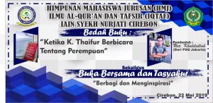 Kegiatan Himpunan Mahasiswa Jurusan (HMJ) tentang Bedah Buku serta Buka Bersama dan Tasyakur