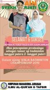Mahasiswa IAT Raih Dua Juara Badminton