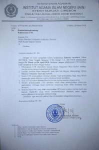 Pemberitahuan Ujian tengah Semester Genap Tahun Akademik 2017/2018