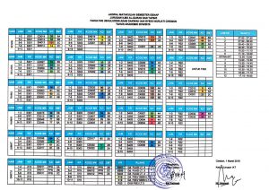 Jadwal Perkuliahan Semester Genap Tahun Akademik 2018/2019 Jurusan Ilmu Al-Qur`an dan Tafsir (IAT)
